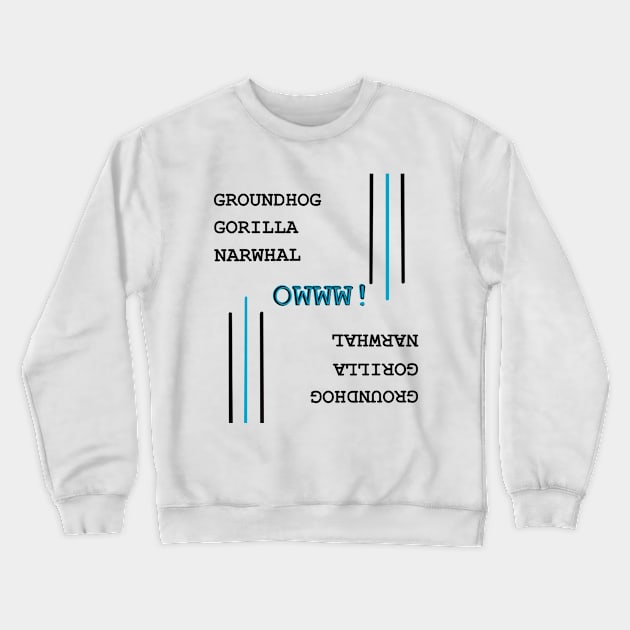 Taco Cat Owww! Crewneck Sweatshirt by Twisted Teeze 